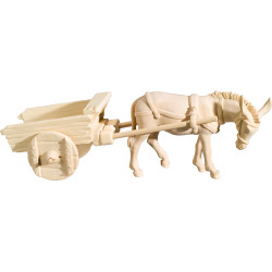 Burro con carro vacío